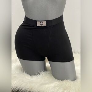 Victorias Secret Logo Cotton Shine Patch High-Waist Boyshort Panty Underwear.